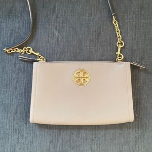 Beige Tori Burch cross body